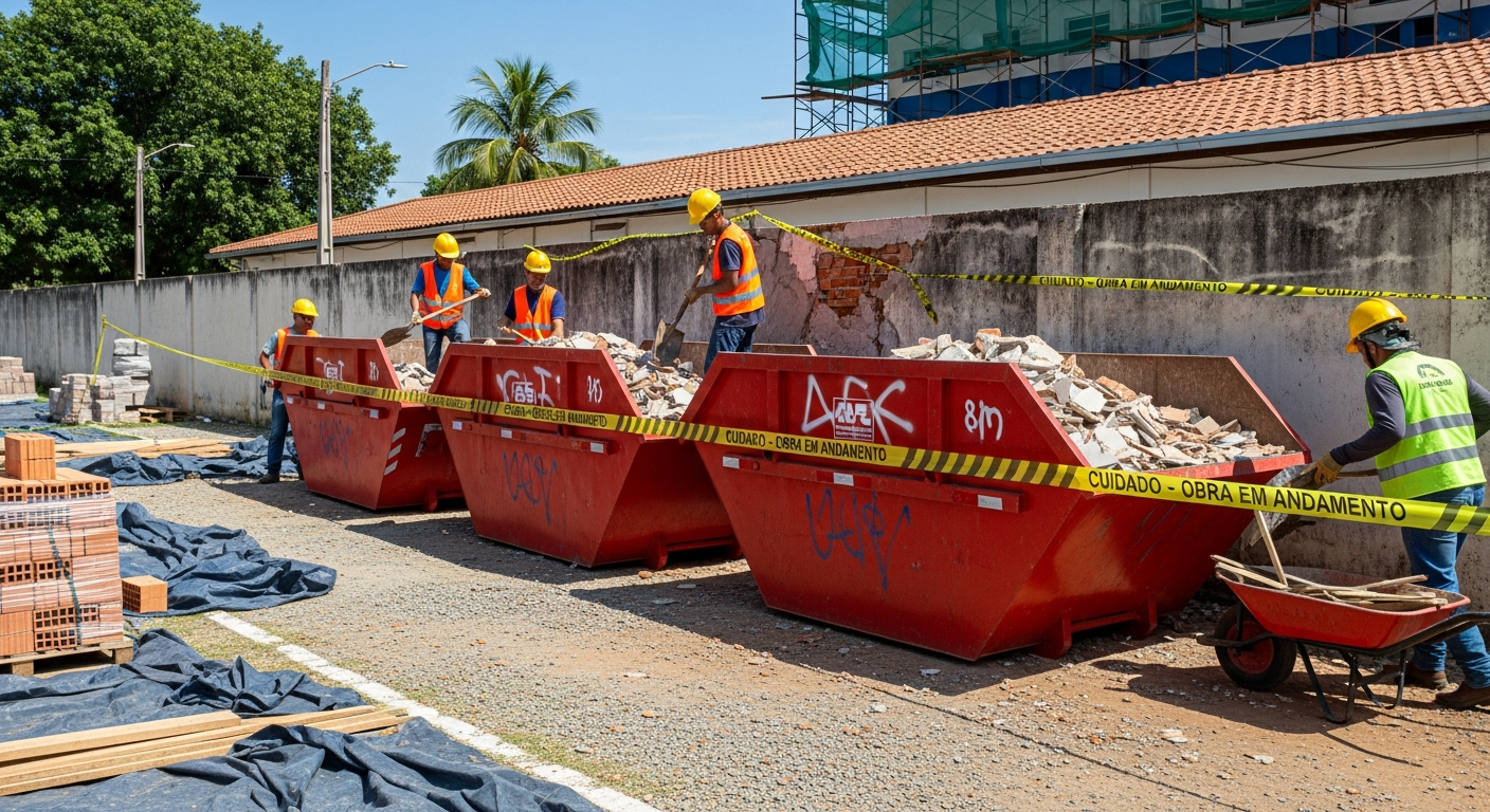 Coleta de Entulho — Reforma Escolar
